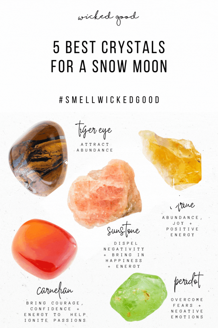 5 Powerful Crystals for the Snow Moon | Wicked Good