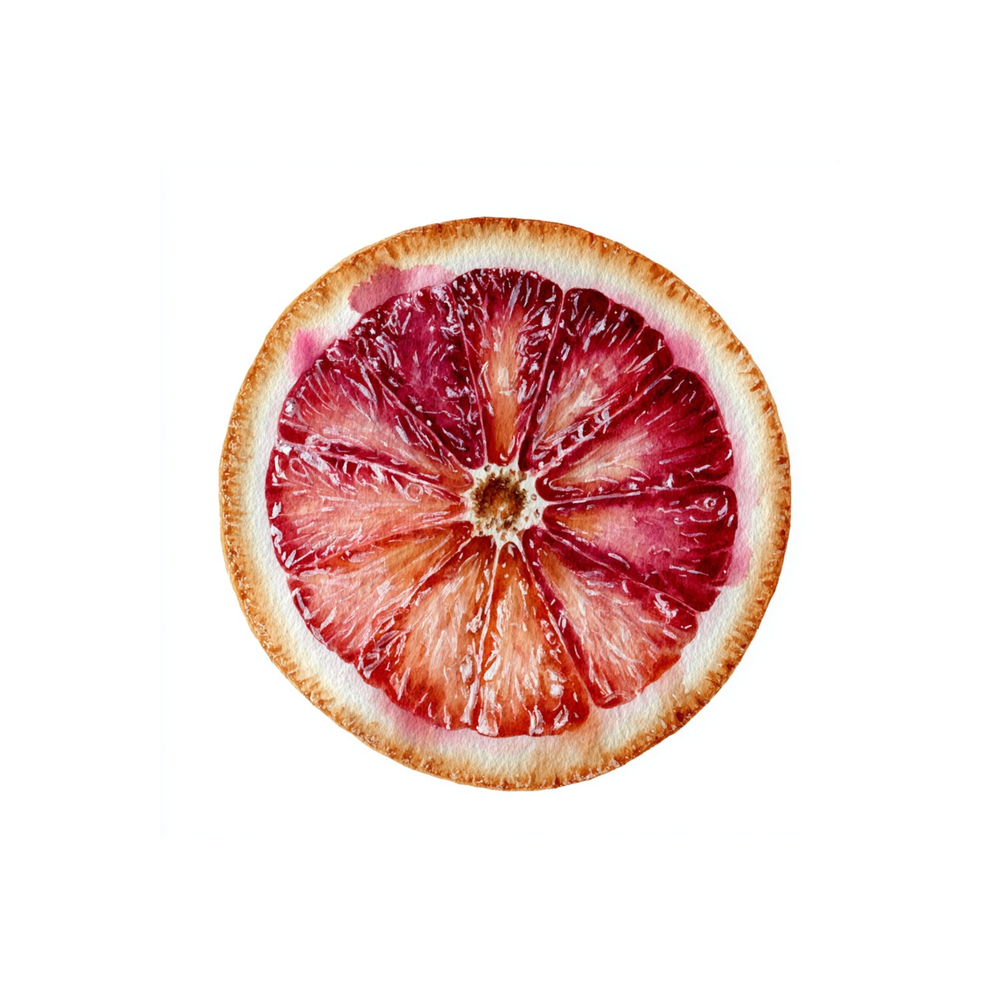 Blood orange fragrance note with bright sweet citrus aroma
