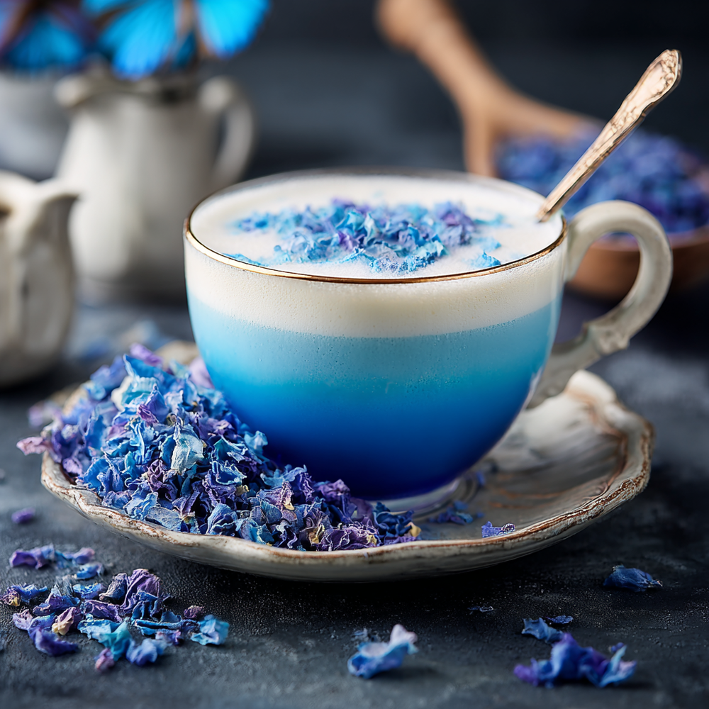 Butterfly Pea Flowers Latte Perfume | Creamy Herbal Gourmand