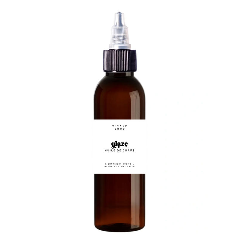 Glaze perfumed body oil for fragrance layering