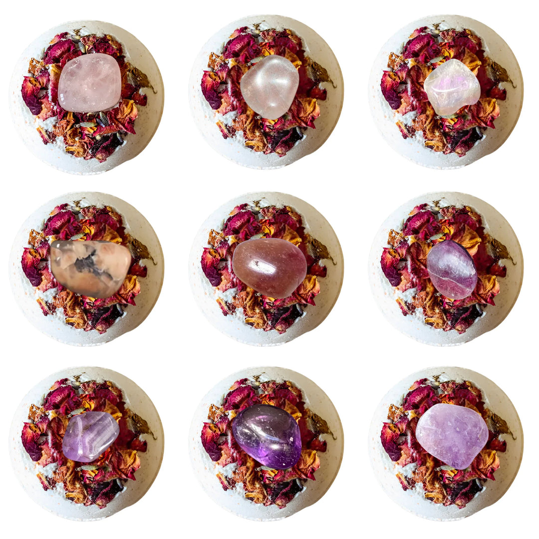 Mystery crystal bath bomb handmade vegan | Wicked Good