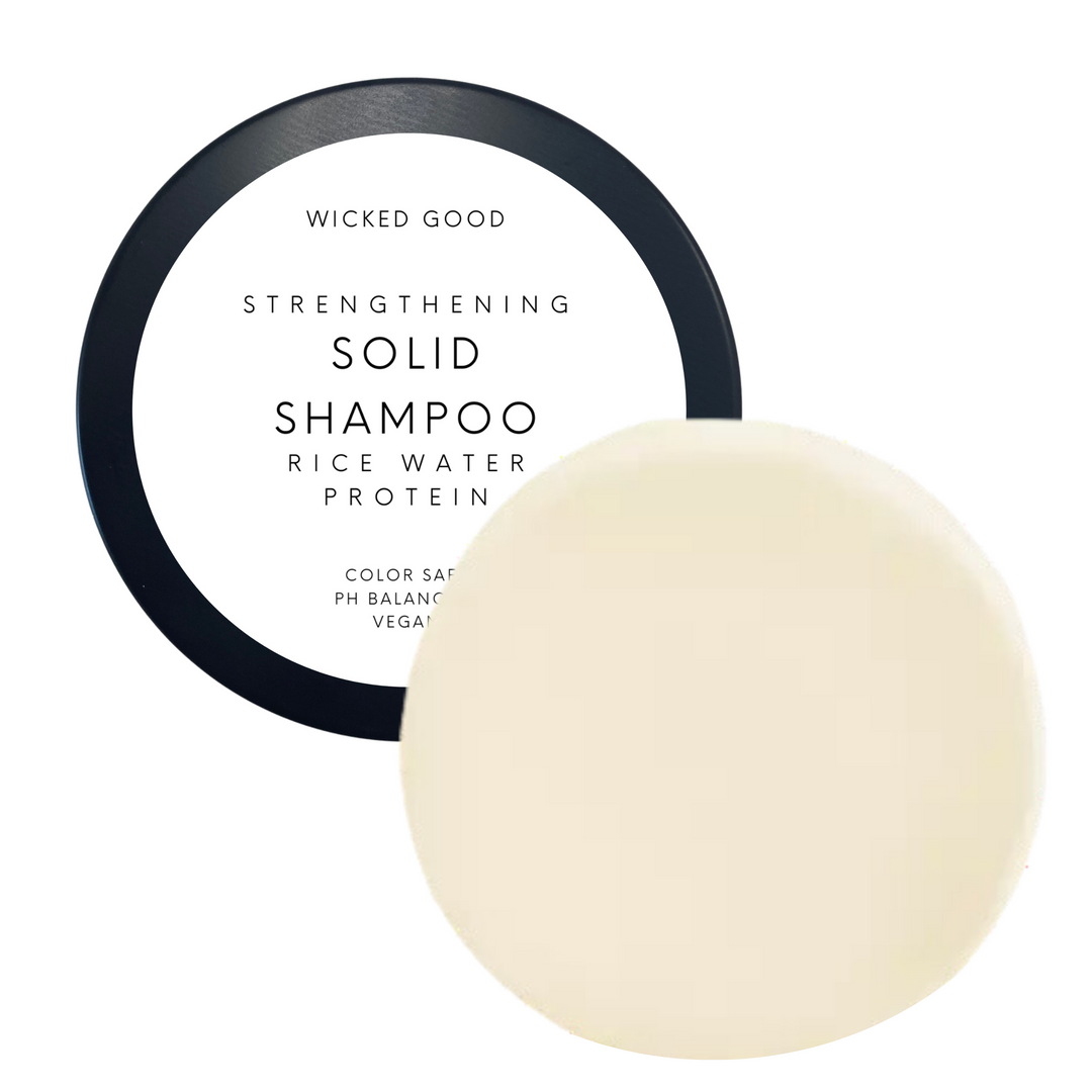 Rice Water Protein Solid Shampoo Bar | Wicked Good