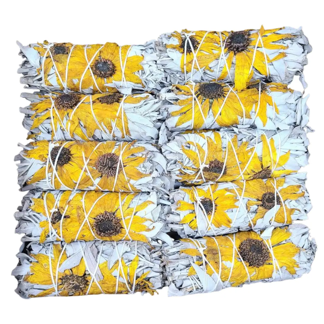Sunflower Smudge Stick | Clear Energy & Radiate Joy