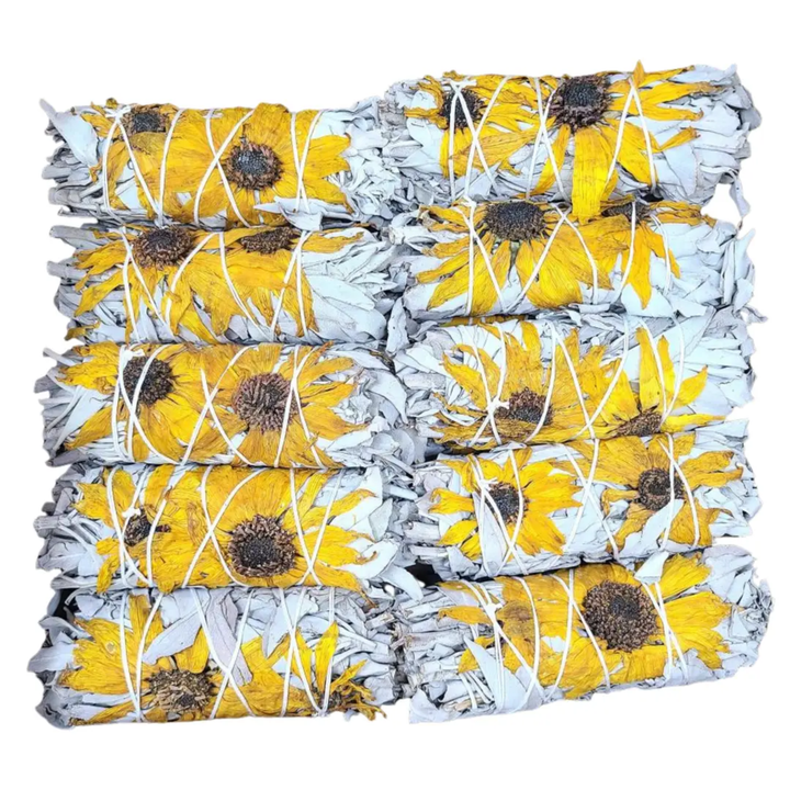 Sunflower Smudge Stick | Clear Energy & Radiate Joy
