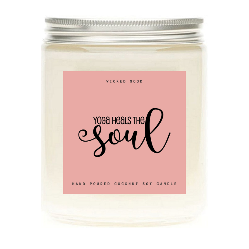 Yoga Heals The Soul $10 Mystery Candle | Wicked Good