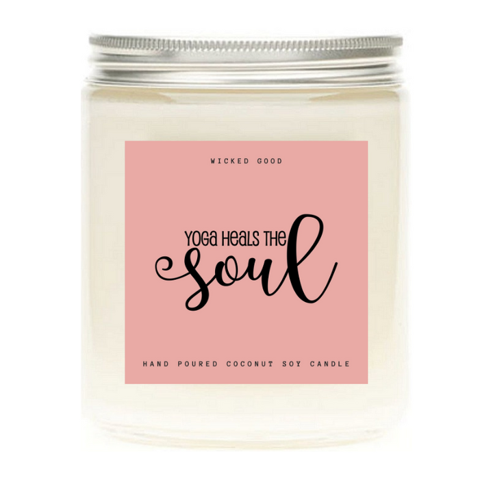 Yoga Heals The Soul $10 Mystery Candle | Wicked Good