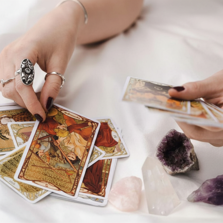 monthly crystal with manifestation ritual card crystal subscription box