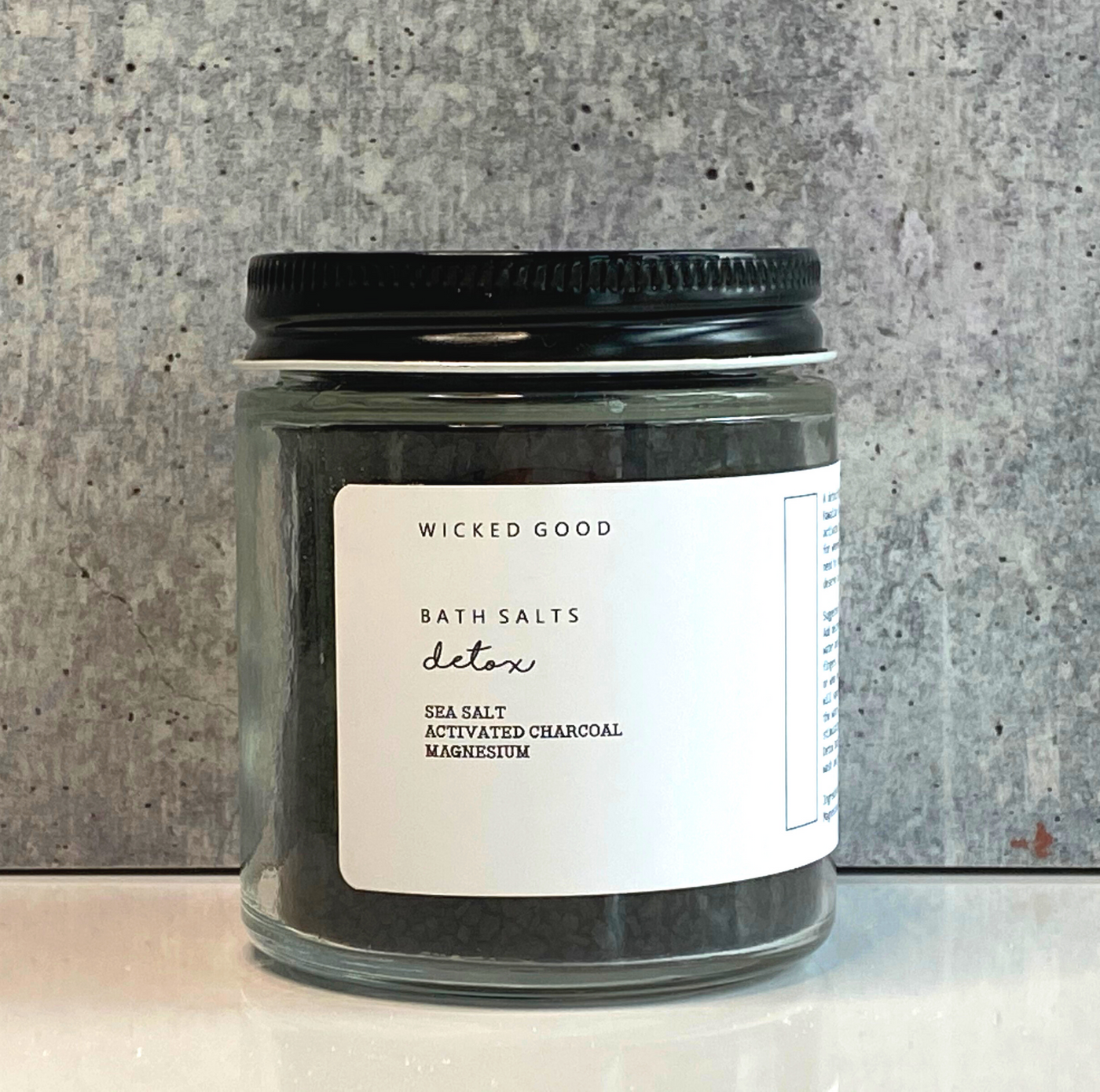 Activated Charcoal Bath Salt Soak | Benefits + Active Ingredients