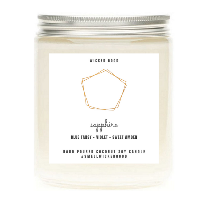 Sapphire Birthstone Candle | Wicked Good