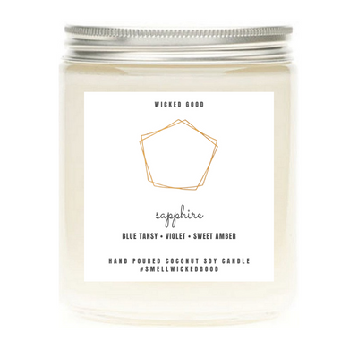 Sapphire Birthstone Candle | Wicked Good