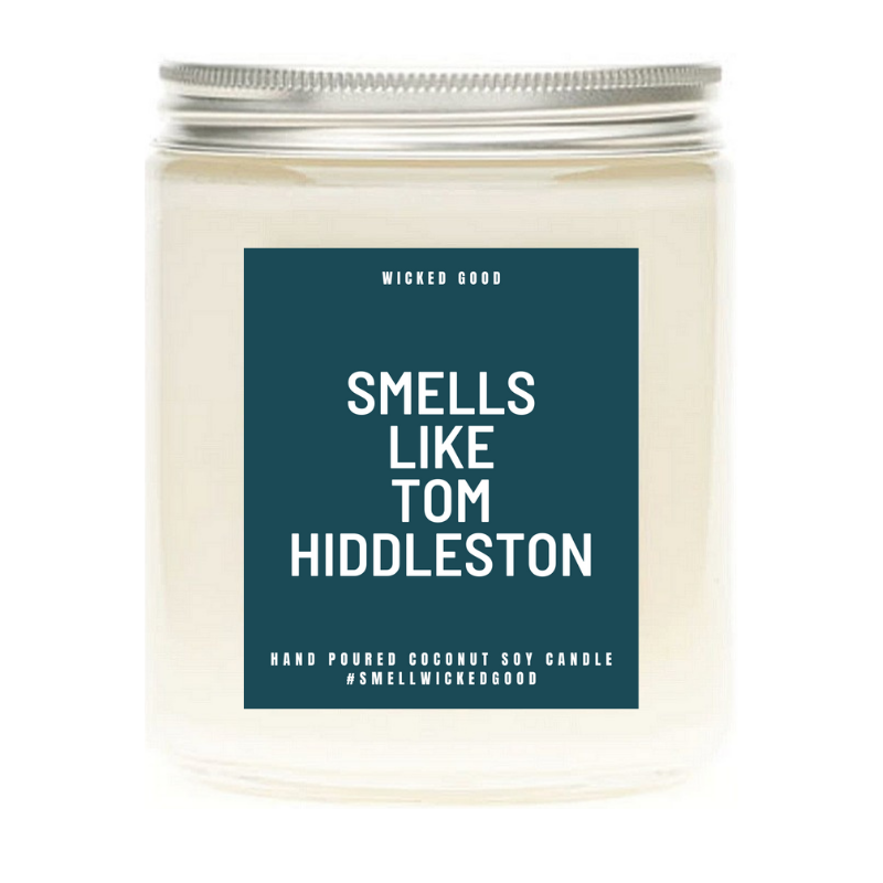 Smells Like Tom Hiddleston - Soy Wax Candle - The Avengers Pop Culture Candle - Smells Like Candle | Wicked Good