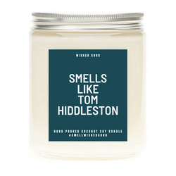 Smells Like Tom Hiddleston - Soy Wax Candle - The Avengers Pop Culture Candle - Smells Like Candle | Wicked Good