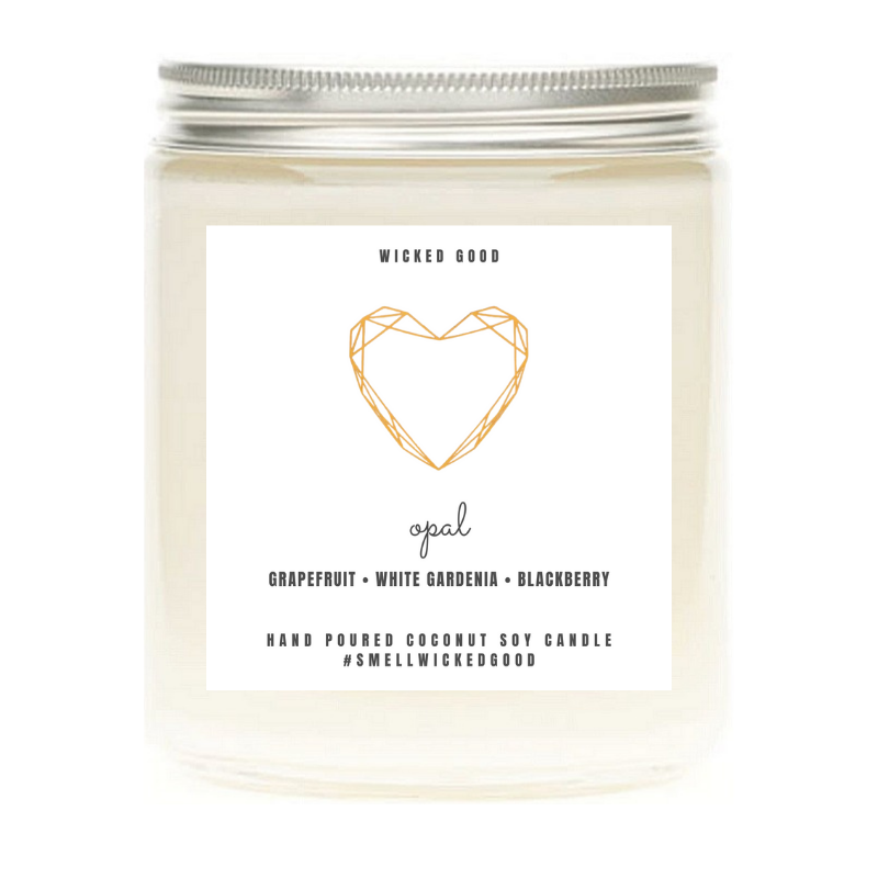Opal Birthstone Candle | Wicked Good