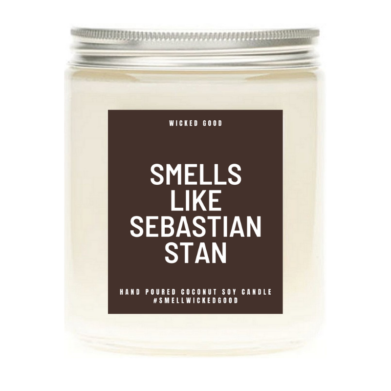 Smells Like Sebastian Stan - Soy Wax Candle - The Avengers Pop Culture Candle - Smells Like Candle | Wicked Good