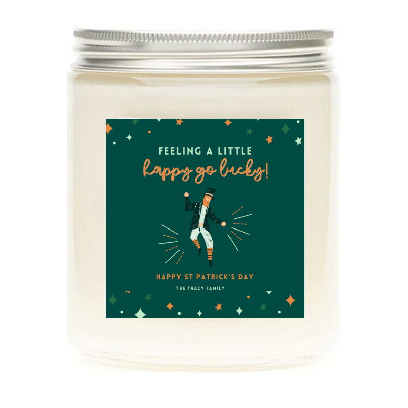 St. Patrick's Day Personalized Candles