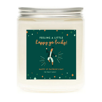 St. Patrick's Day Personalized Candles