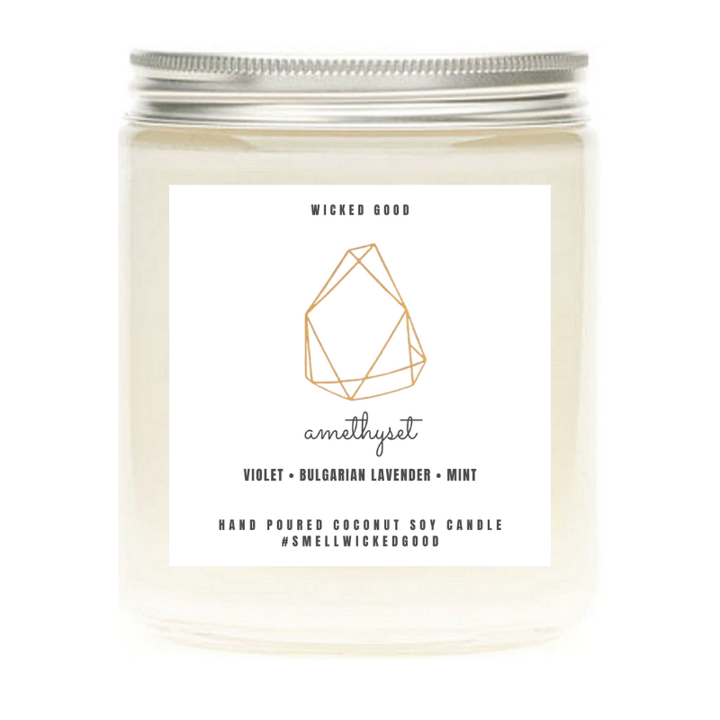 Amethyst Birthstone Candle | Wicked Good