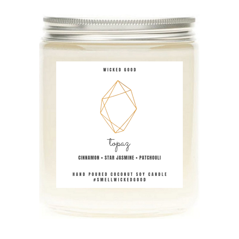 Topaz Birthstone Candle | Wicked Good