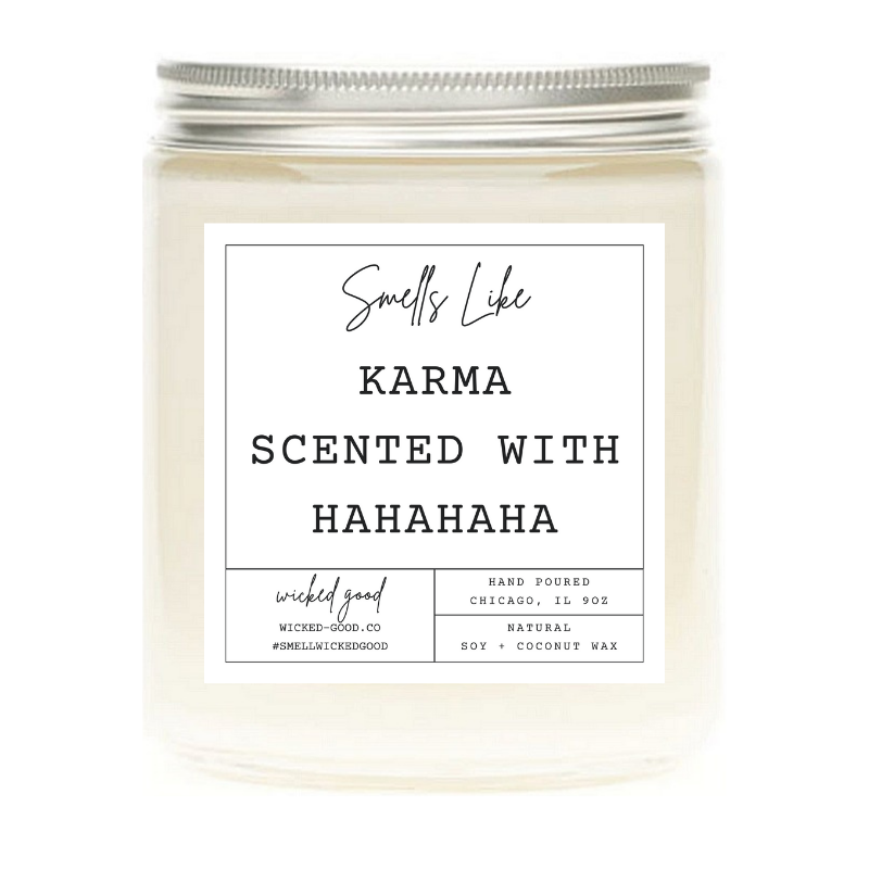 Karma Candle | Personalized Soy Candles | Wicked Good