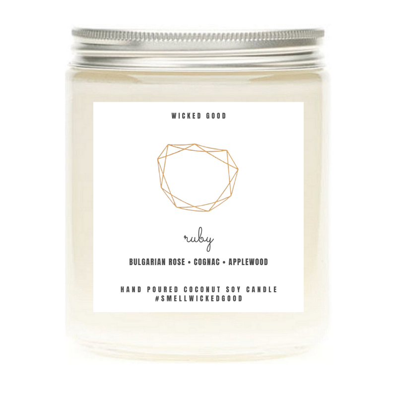 Ruby Birthstone Candle | Wicked Good