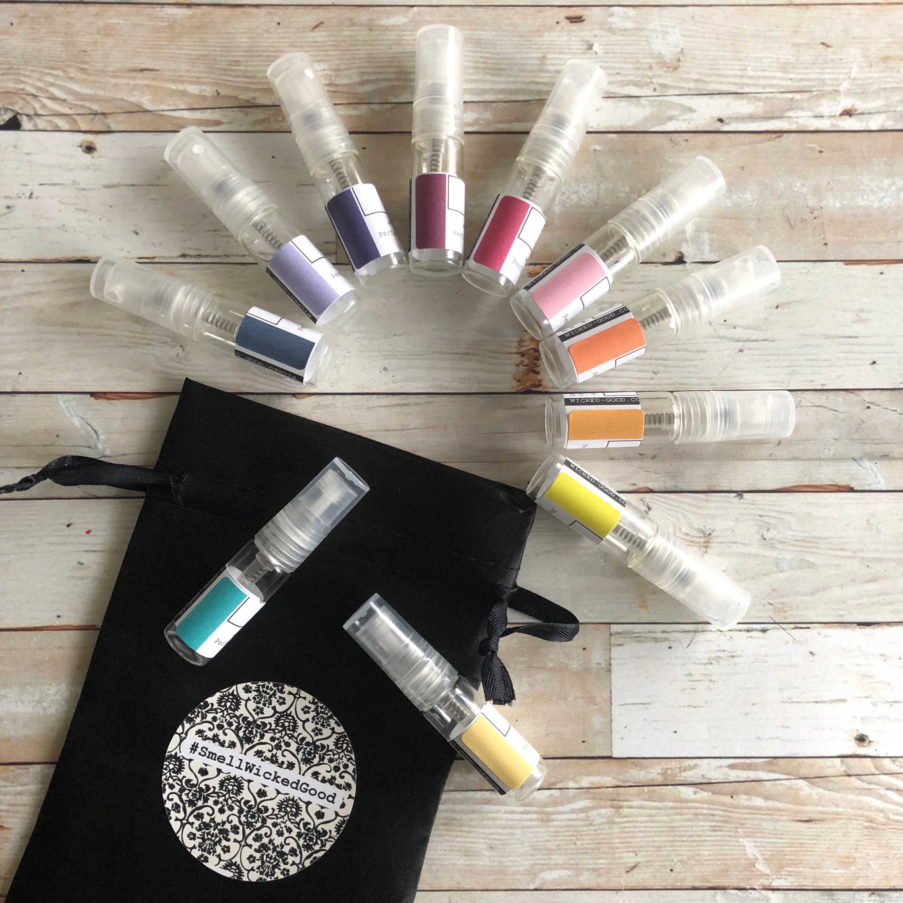 Wicked Good Fragrance Discovery Set opened