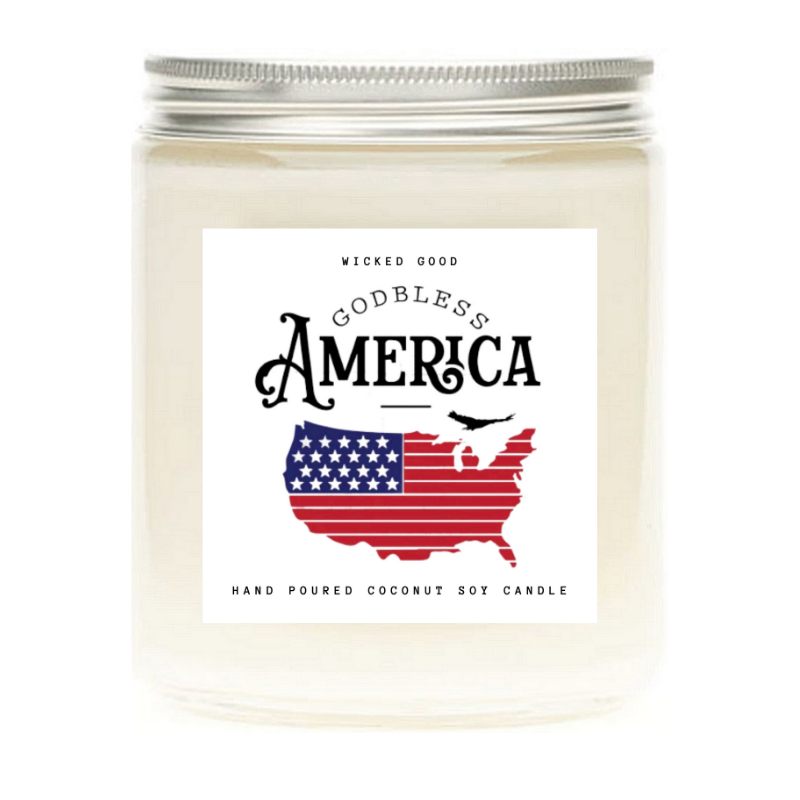 God Bless America 7 Best 4th of July Candles That'll Bring You Instant Fireworks - Soy Wax Candles - Pop Culture Candle - Smells Like