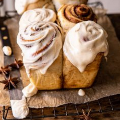 Pastry Dough, Cinnamon Spice, Buttercream Icing