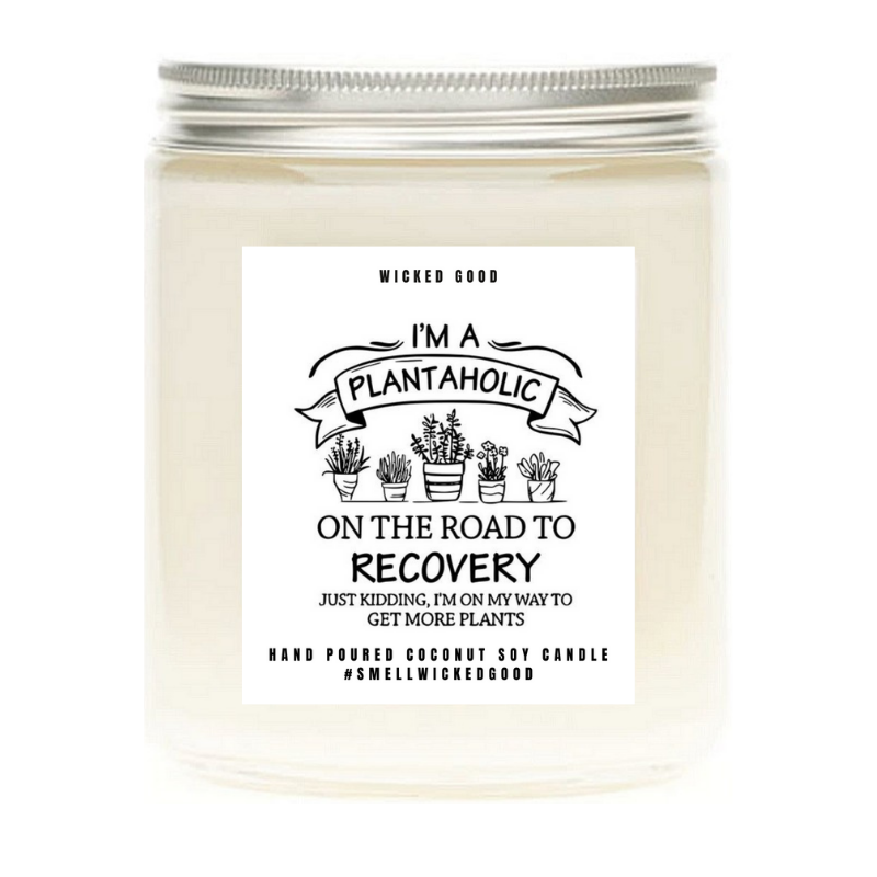 Plantaholic Soy Candle | Plant Lover Gift 
