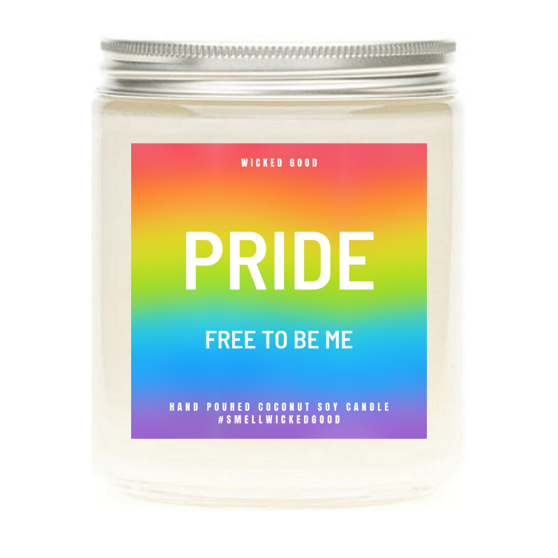 Pride Candle Gift | Rainbow Natural Soy Candles | Wicked Good
