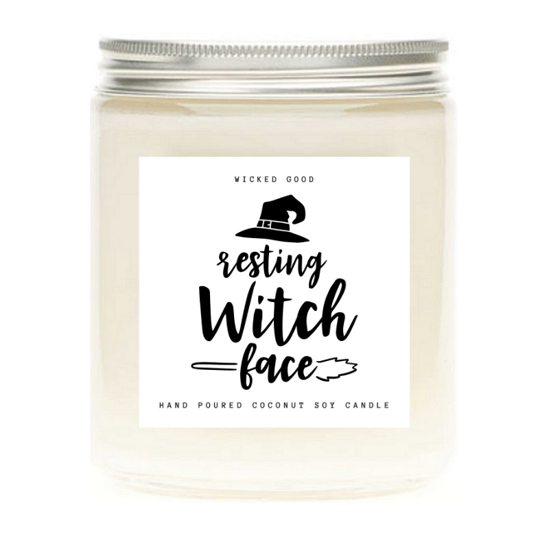Resting Witch Face 17 Best Halloween Candles That'll Bring You Instant Fall Vibes | Wicked Good Co.