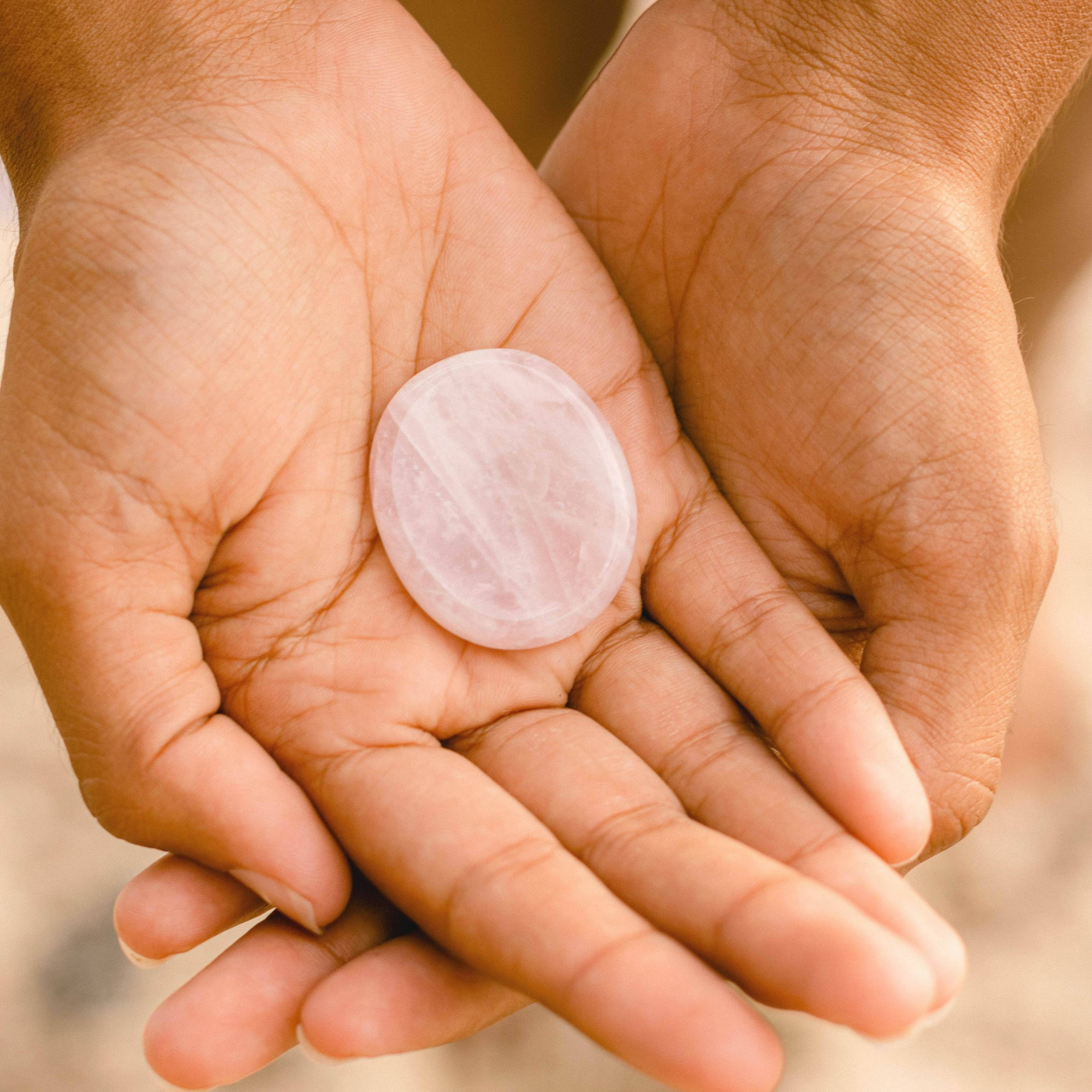 Rose Quartz Meditation Stone For Love + Self Love | Wicked Good Gift Box