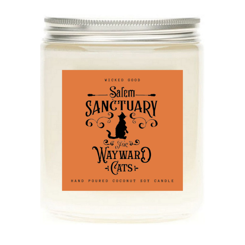 Salem Sanctuary for Wayward Cats 13 Vintage Halloween Candles With Irresistible Fall Scents | Wicked Good Co.