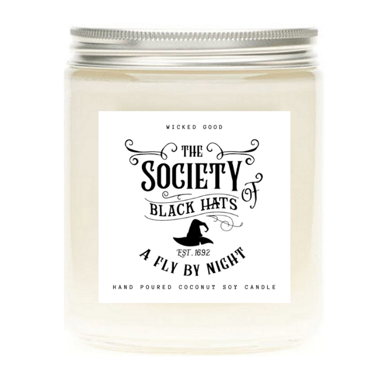 The Society Black Hats 13 Vintage Halloween Candles With Irresistible Fall Scents | Wicked Good Co.