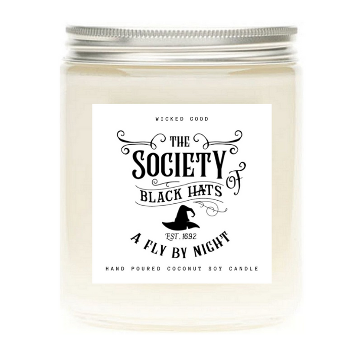 The Society Black Hats 13 Vintage Halloween Candles With Irresistible Fall Scents | Wicked Good Co.