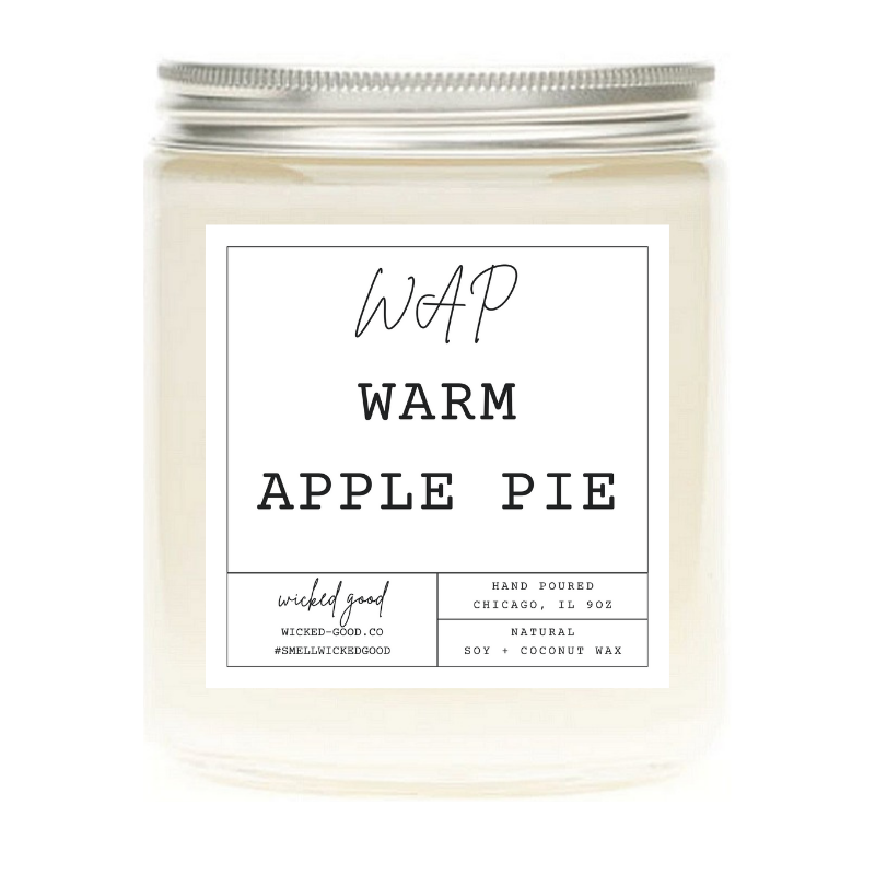 WAP Warm Apple Pie | Natural Soy Candles | Wicked Good