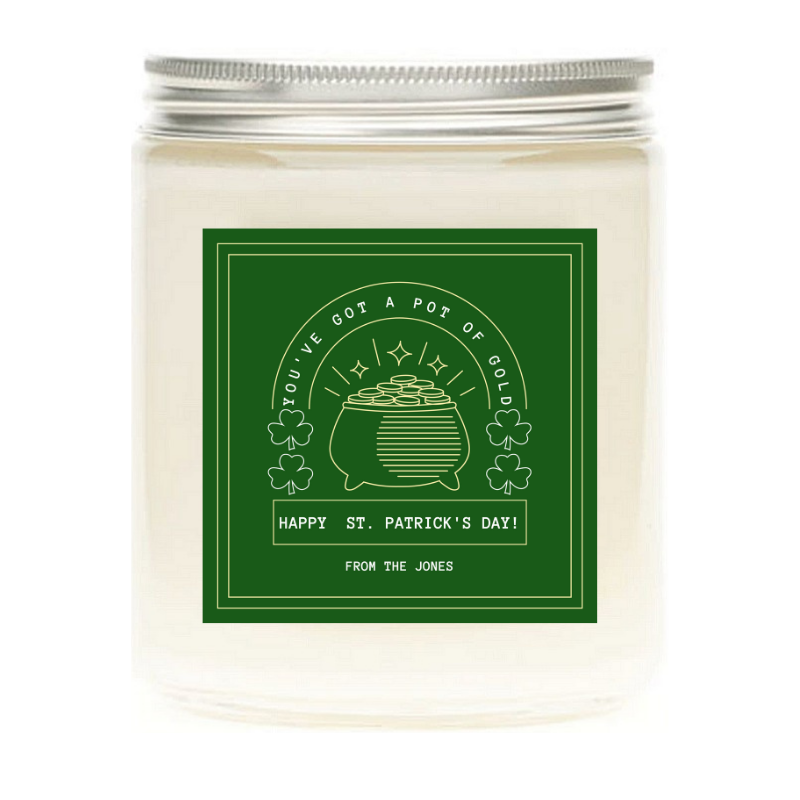 You've Got A Pot of Gold 7 Best Personalized Candles to Celebrate St. Patrick's Day! | Wicked Good