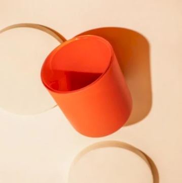 Matte Persimmon Candle Jar Vessel | Wicked Good Candles