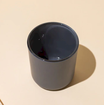 Matte Smoke Candle Jar Vessel | Wicked Good Candles
